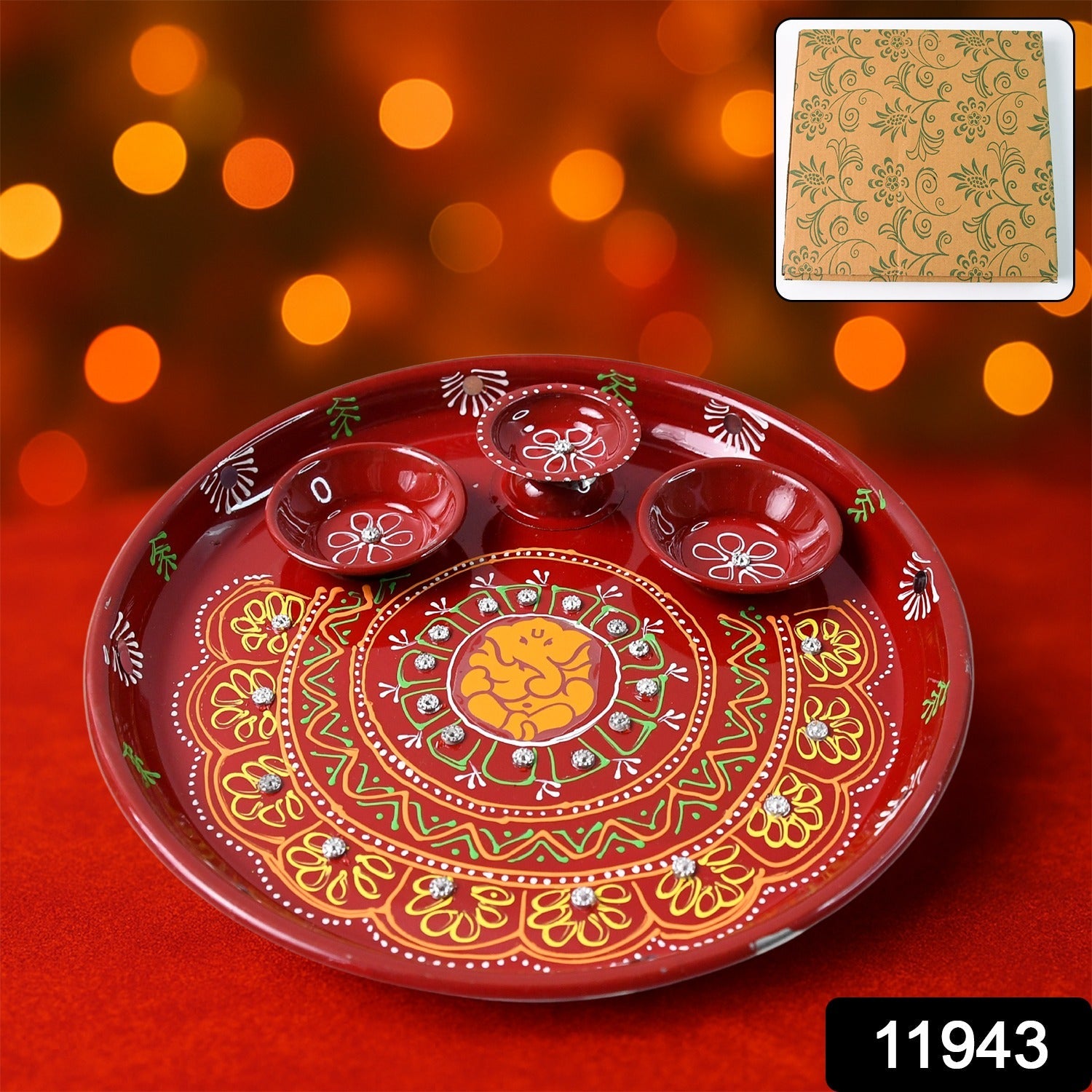 Divya Daan Handcrafted Pooja Thali Divya Daan Handcrafted Pooja Thali